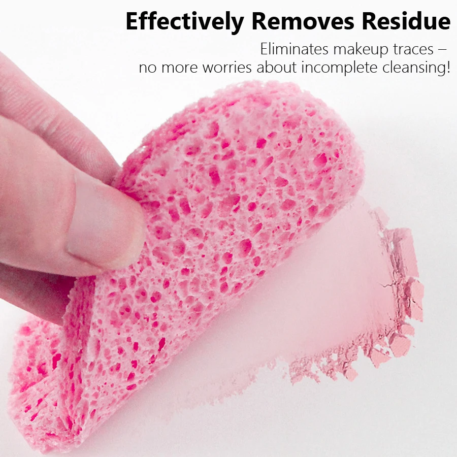 5Pcs Cellulose Face Sponges Co - Skincare Exfoliating ulasan dan harga