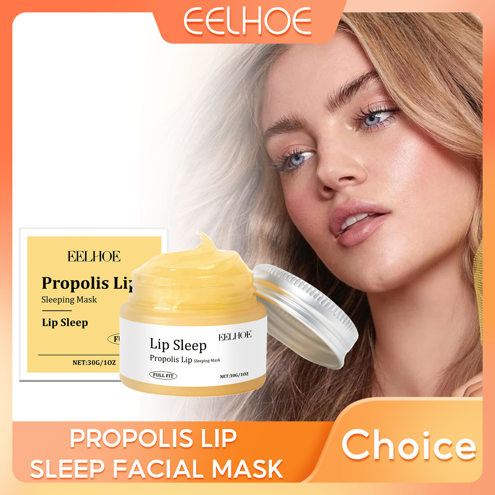 EELHOE Propolis Night Lip Mask - Skincare Exfoliating ulasan dan harga