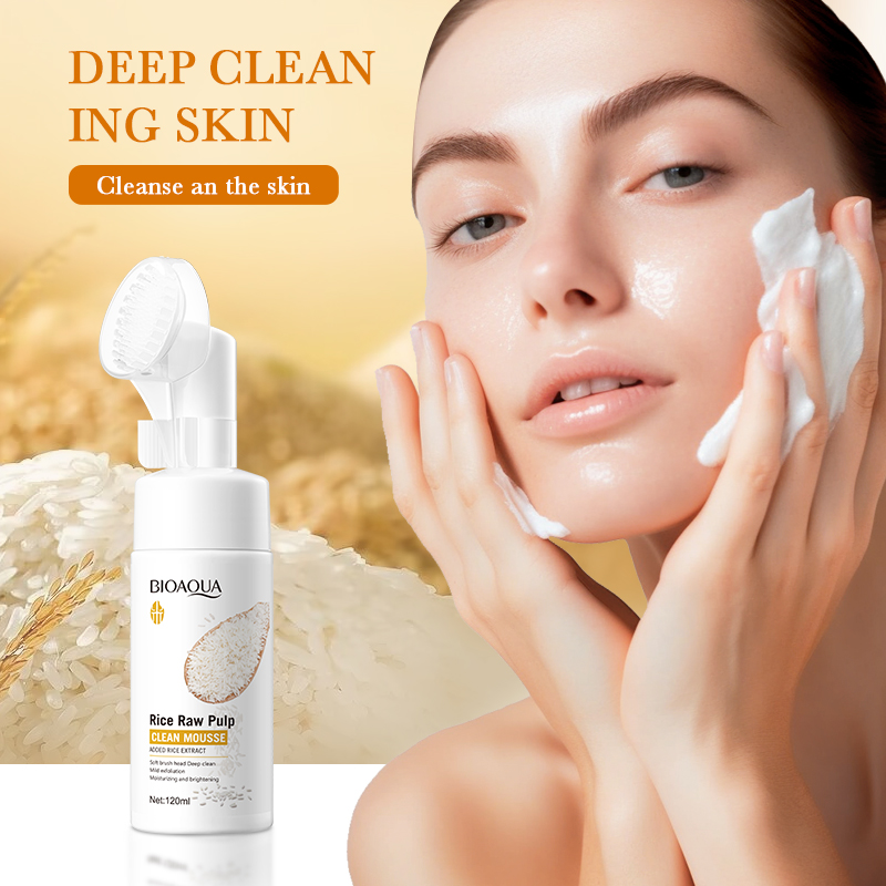 120ml BIOAOUA rice puree clean - Skincare Bioaqua ulasan dan harga
