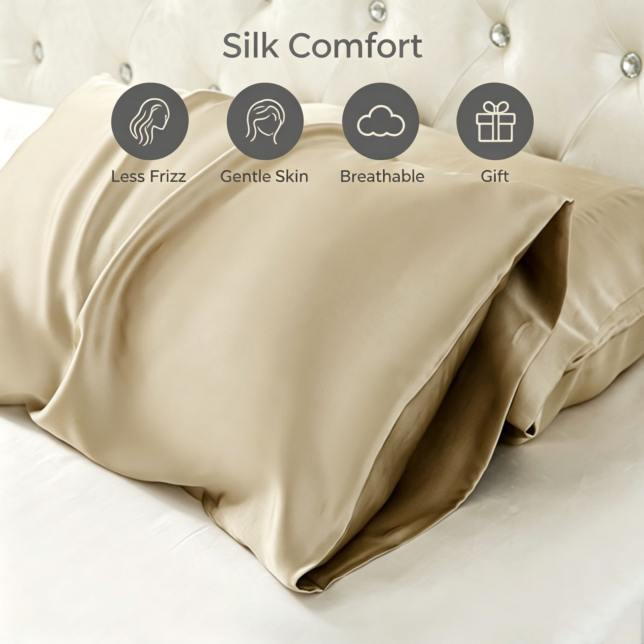 Silk Pillowcase 19 Momme 100%  - Skincare Queen ulasan dan harga