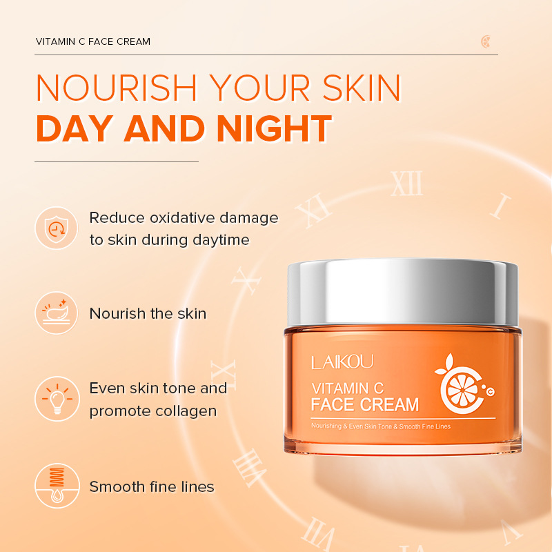 LAIKOU Vitamin C Facial Cream  - Skincare Vitamin C ulasan dan harga