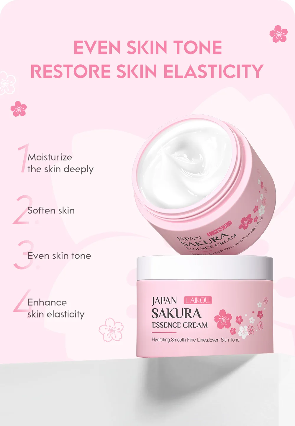 LAIKOU Japan Sakura Essence Cr - Skincare Vitamin C ulasan dan harga