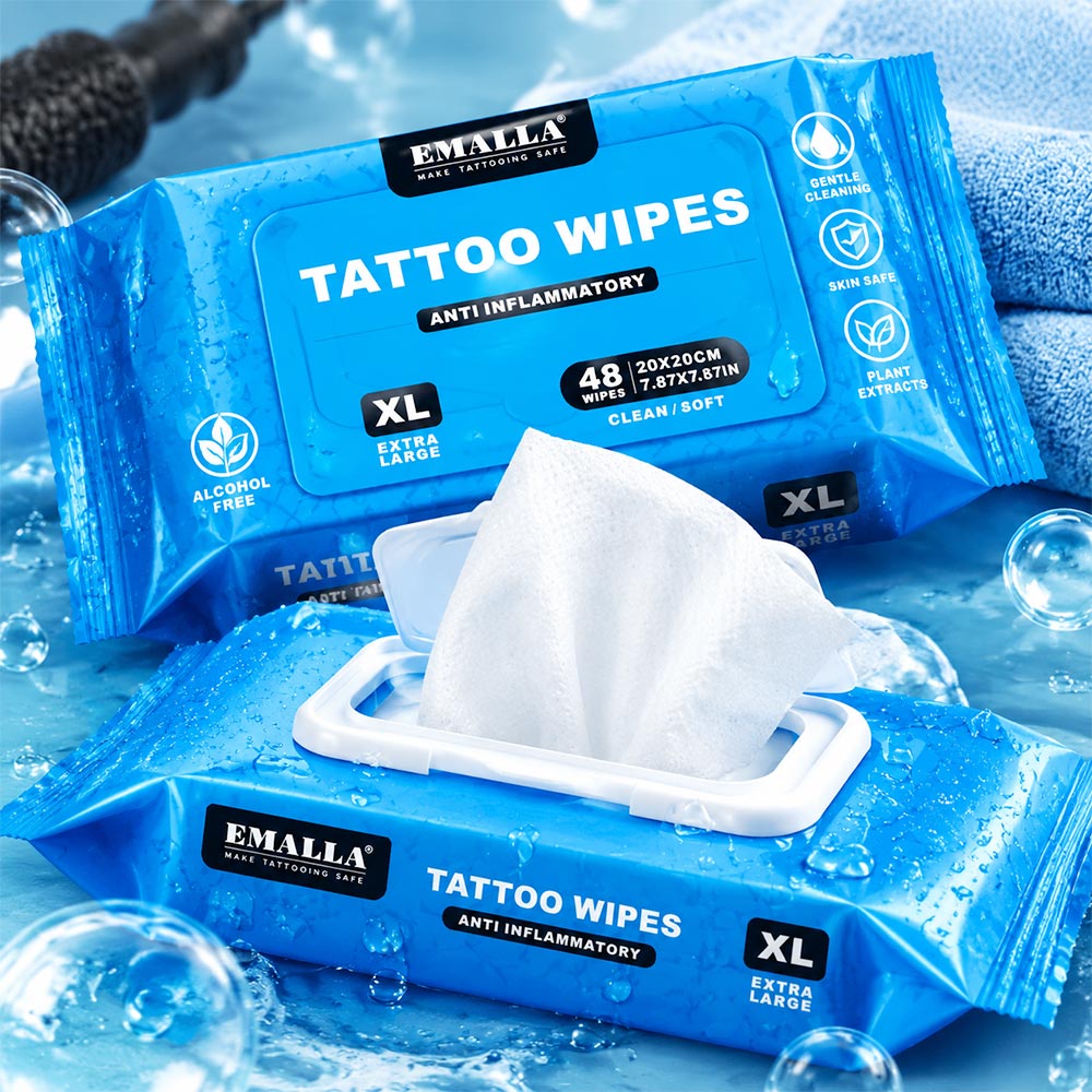 EMALLA Tattoo Wipes Green Soap - Xl Skincare ulasan dan harga