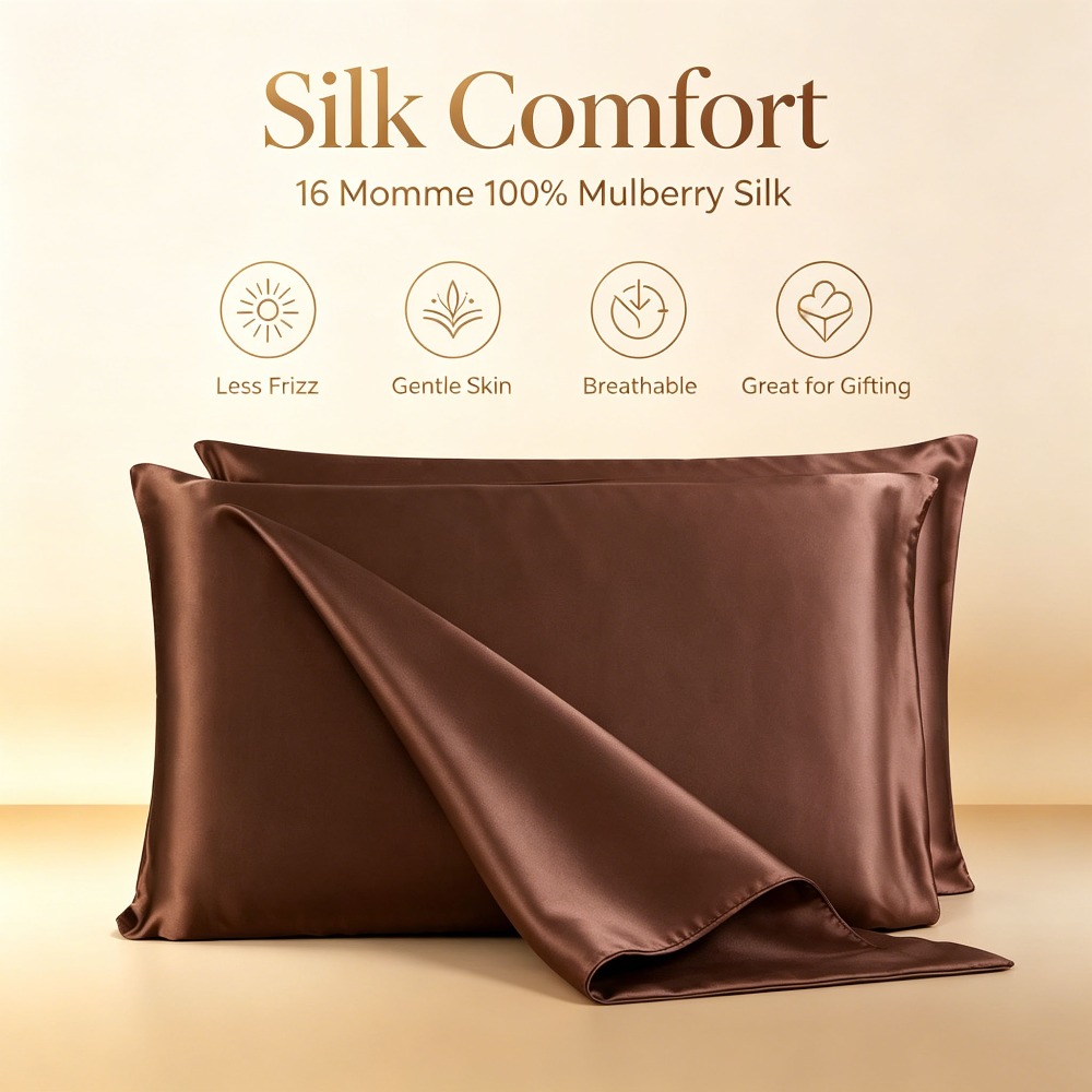 16 Momme Mulberry Silk Pillow  - Skincare Queen ulasan dan harga