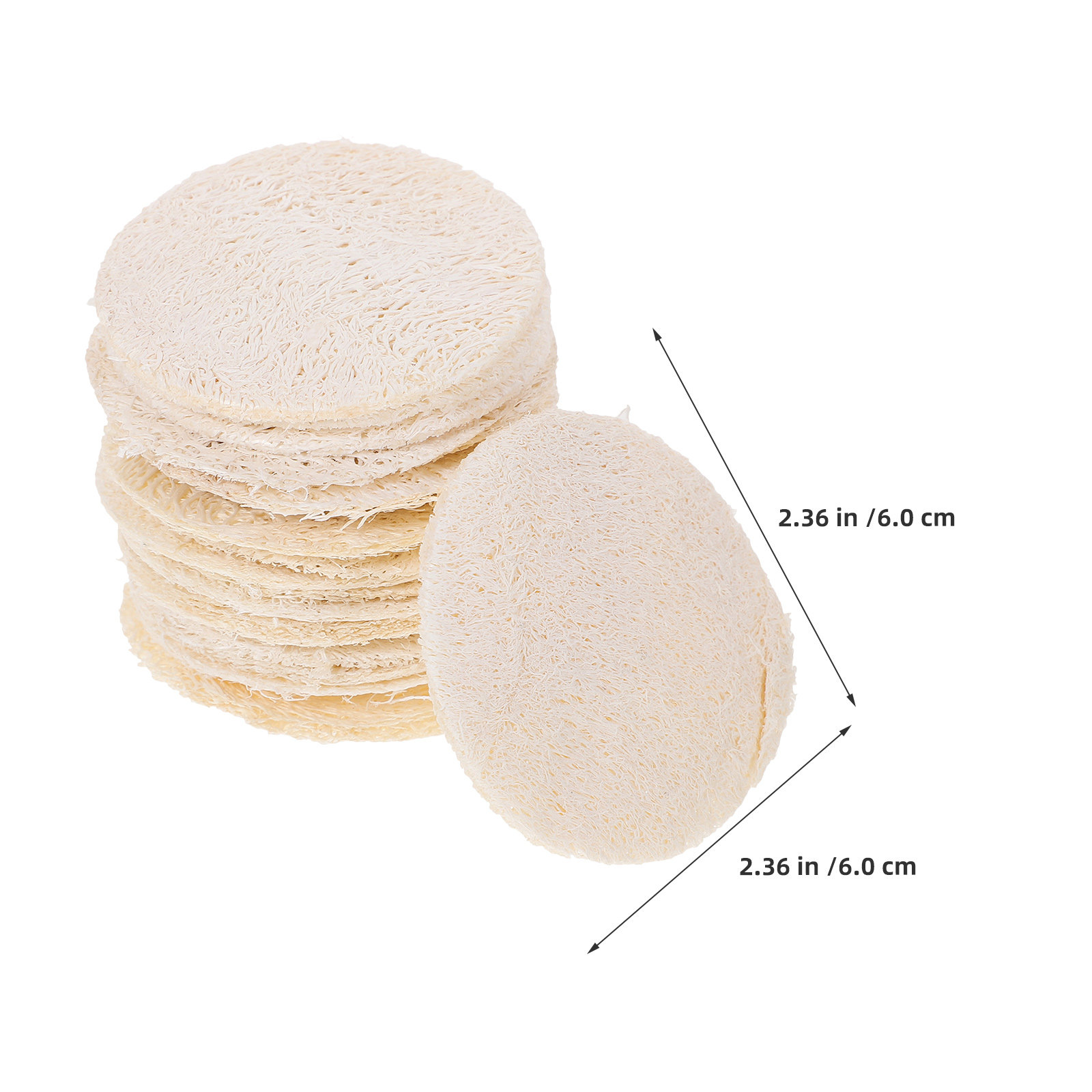 30Pcs Natural Loofah Facial Ex - Skincare Exfoliating ulasan dan harga