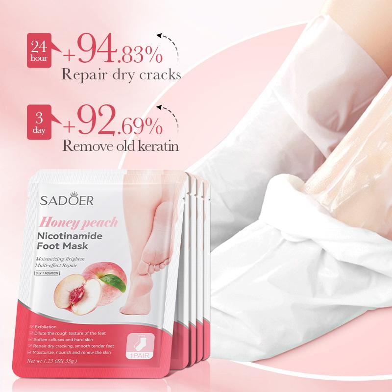 1 Pairs SADOER Fruits Foot Mas - Skincare Exfoliating ulasan dan harga
