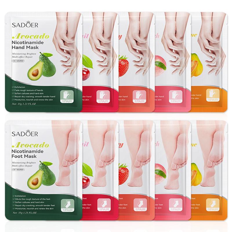 1 Pairs SADOER Fruits Foot Mas - Skincare Exfoliating ulasan dan harga